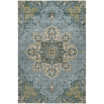 Dalyn Rugs Silk Road  Aqua  Traditional