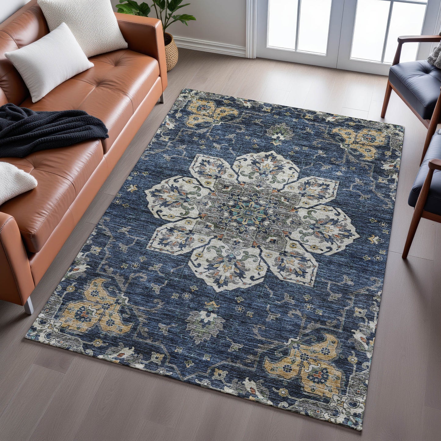 Dalyn Rugs Silk Road  Navy  Traditional