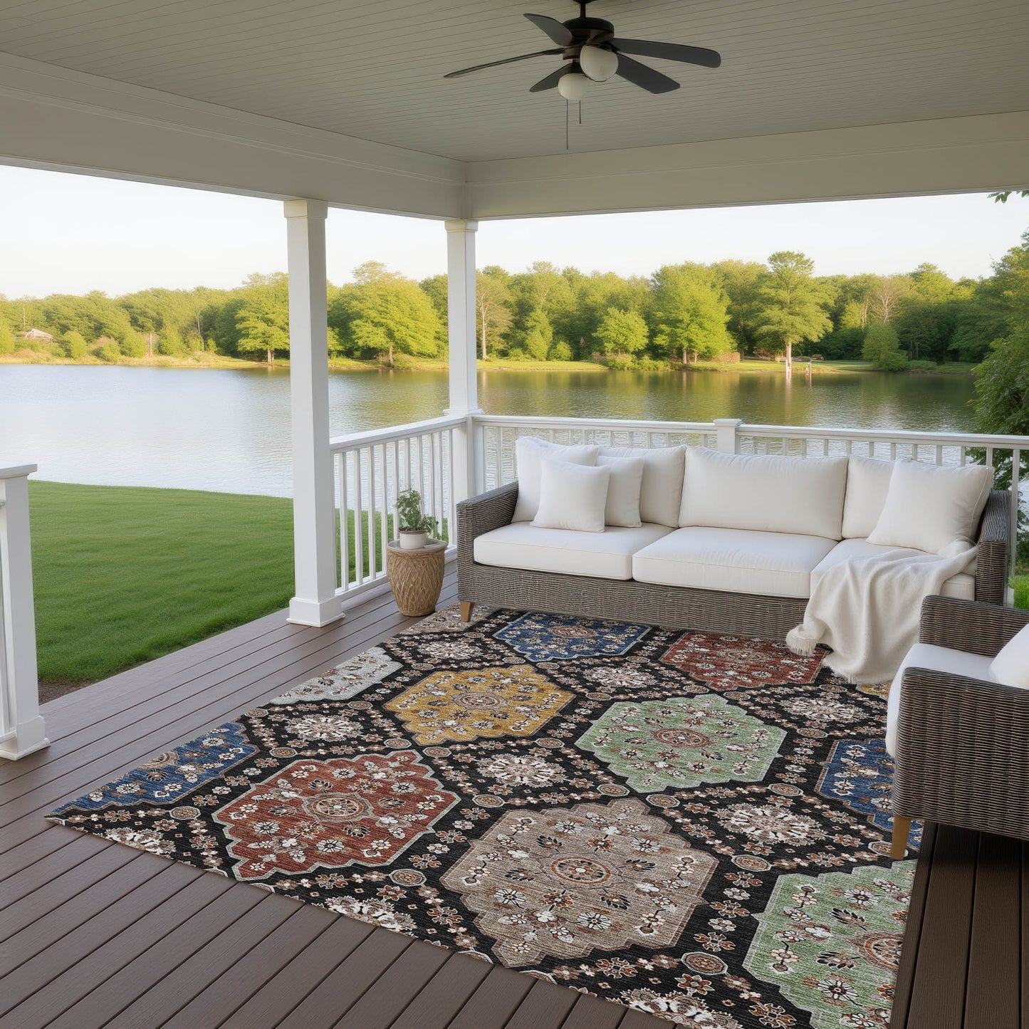 Dalyn Rugs Silk Road  Black  Transitional