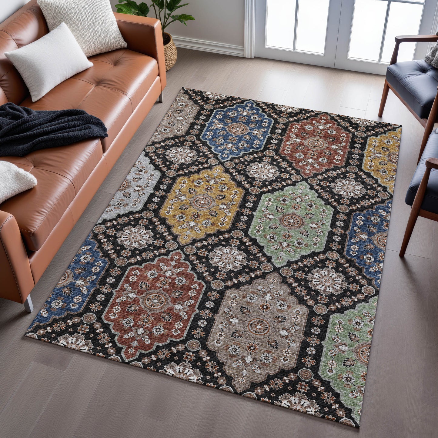 Dalyn Rugs Silk Road  Black  Transitional