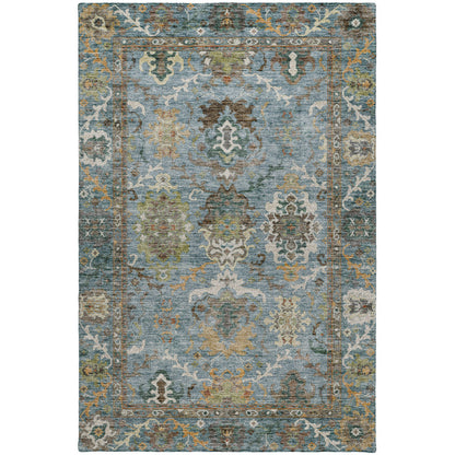 Dalyn Rugs Silk Road  Aqua  Traditional
