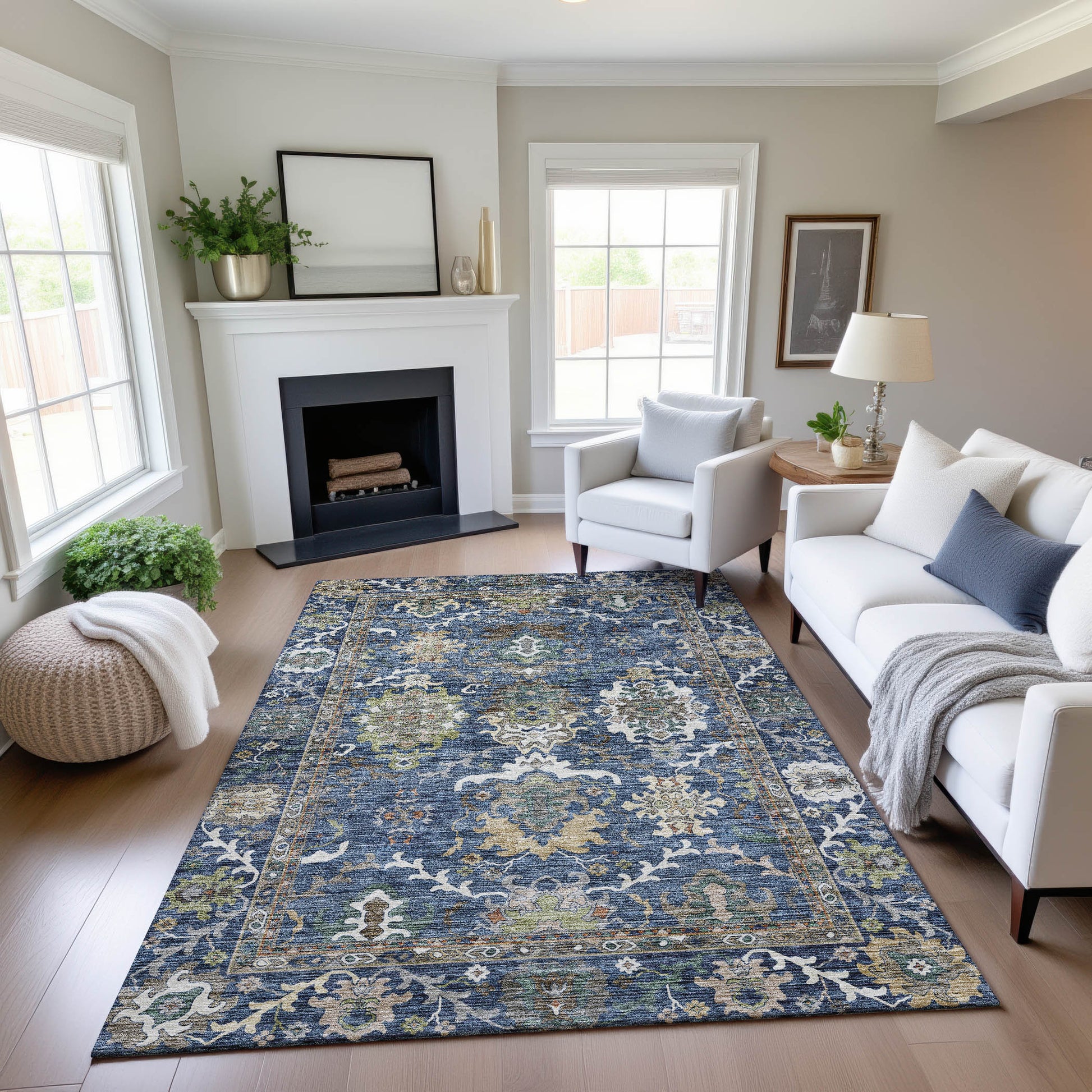 Dalyn Rugs Silk Road  Navy  Traditional