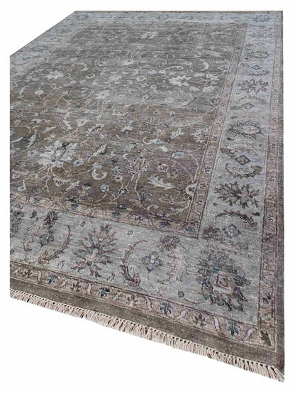 Artisan Audrey Dk.Grey Silver Traditional Knotted Rug - Rugs - Artisan - Atlanta Designer Rugs