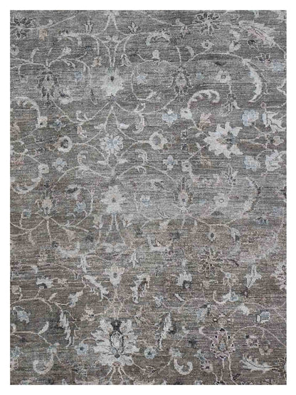Artisan Audrey Dk.Grey Silver Traditional Knotted Rug - Rugs - Artisan - Atlanta Designer Rugs