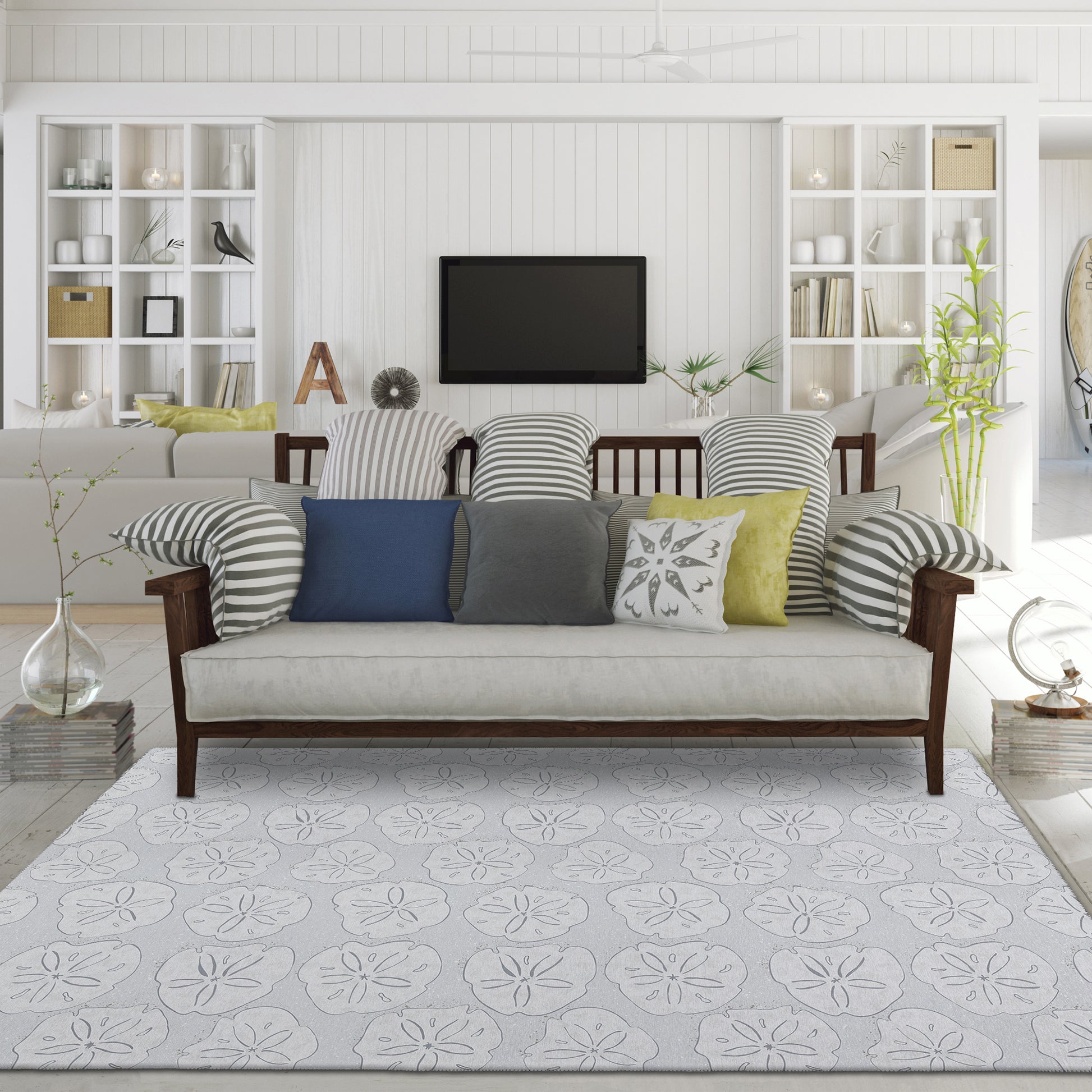 Dalyn Rugs Seabreeze  Silver  Coastal