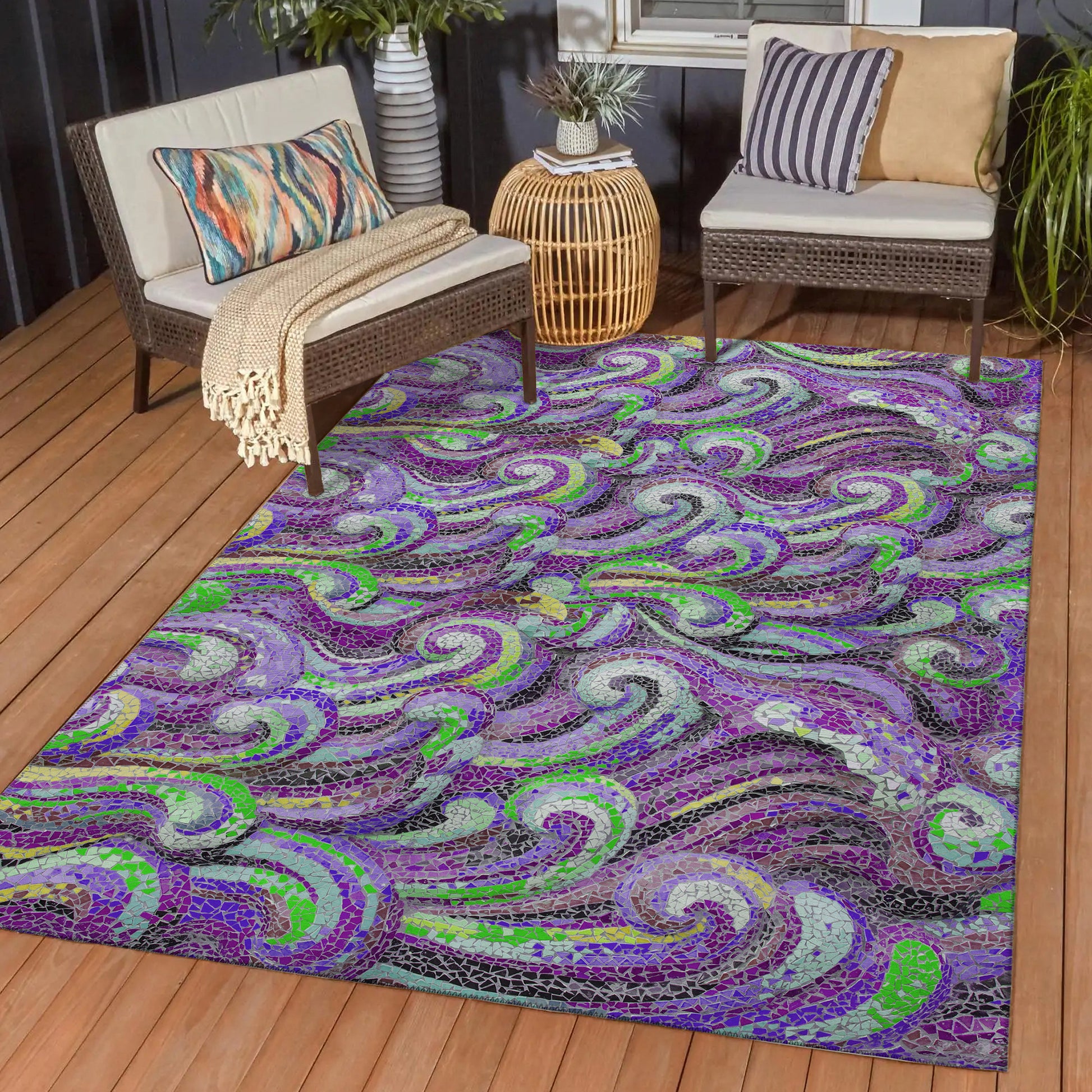 Dalyn Rugs Seabreeze  Violet  Coastal