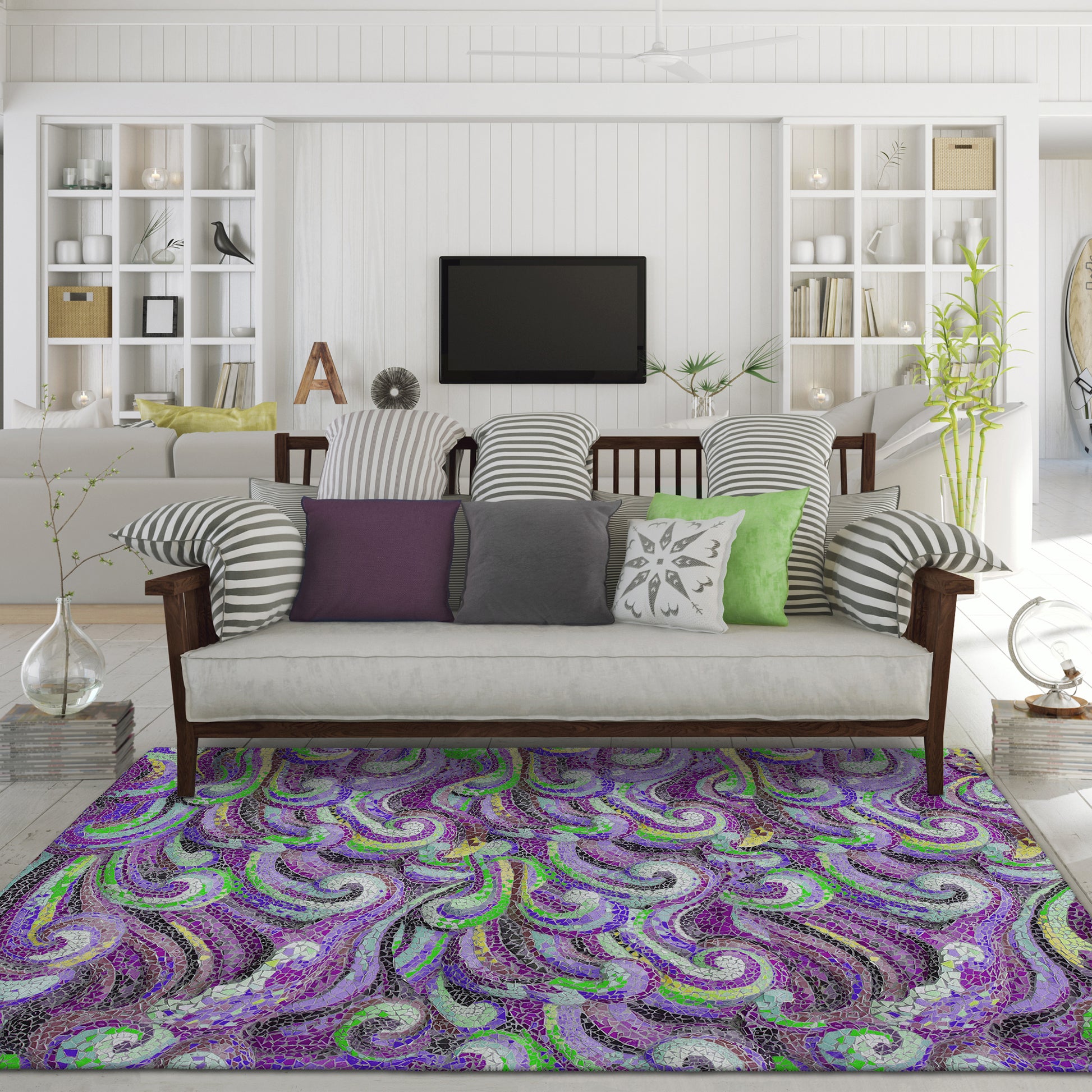 Dalyn Rugs Seabreeze  Violet  Coastal
