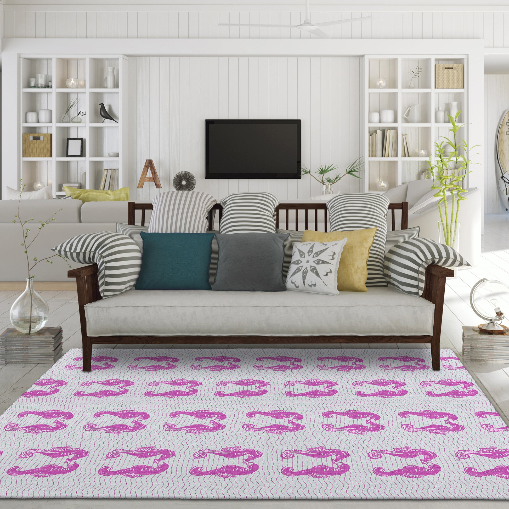 Dalyn Rugs Seabreeze  Flamingo  Coastal