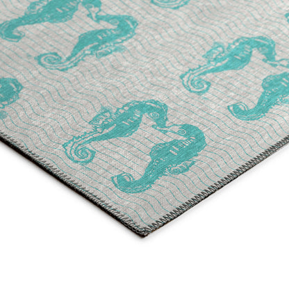 Dalyn Rugs Seabreeze  Teal  Coastal