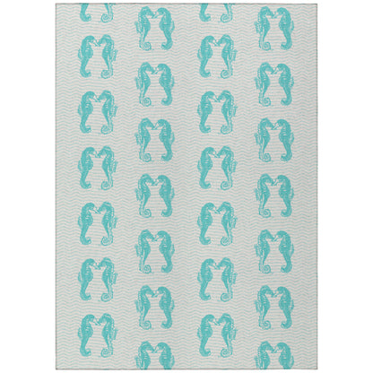 Dalyn Rugs Seabreeze  Teal  Coastal