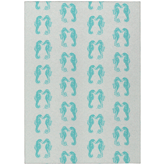 Dalyn Rugs Seabreeze  Teal  Coastal