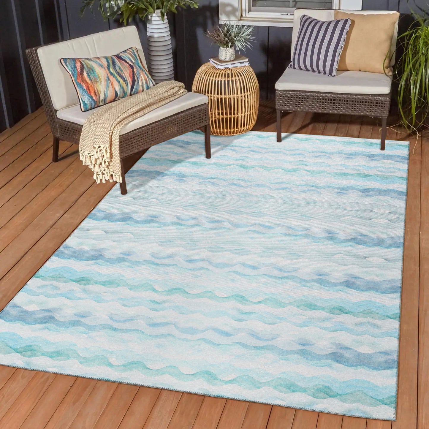 Dalyn Rugs Seabreeze  Denim  Coastal
