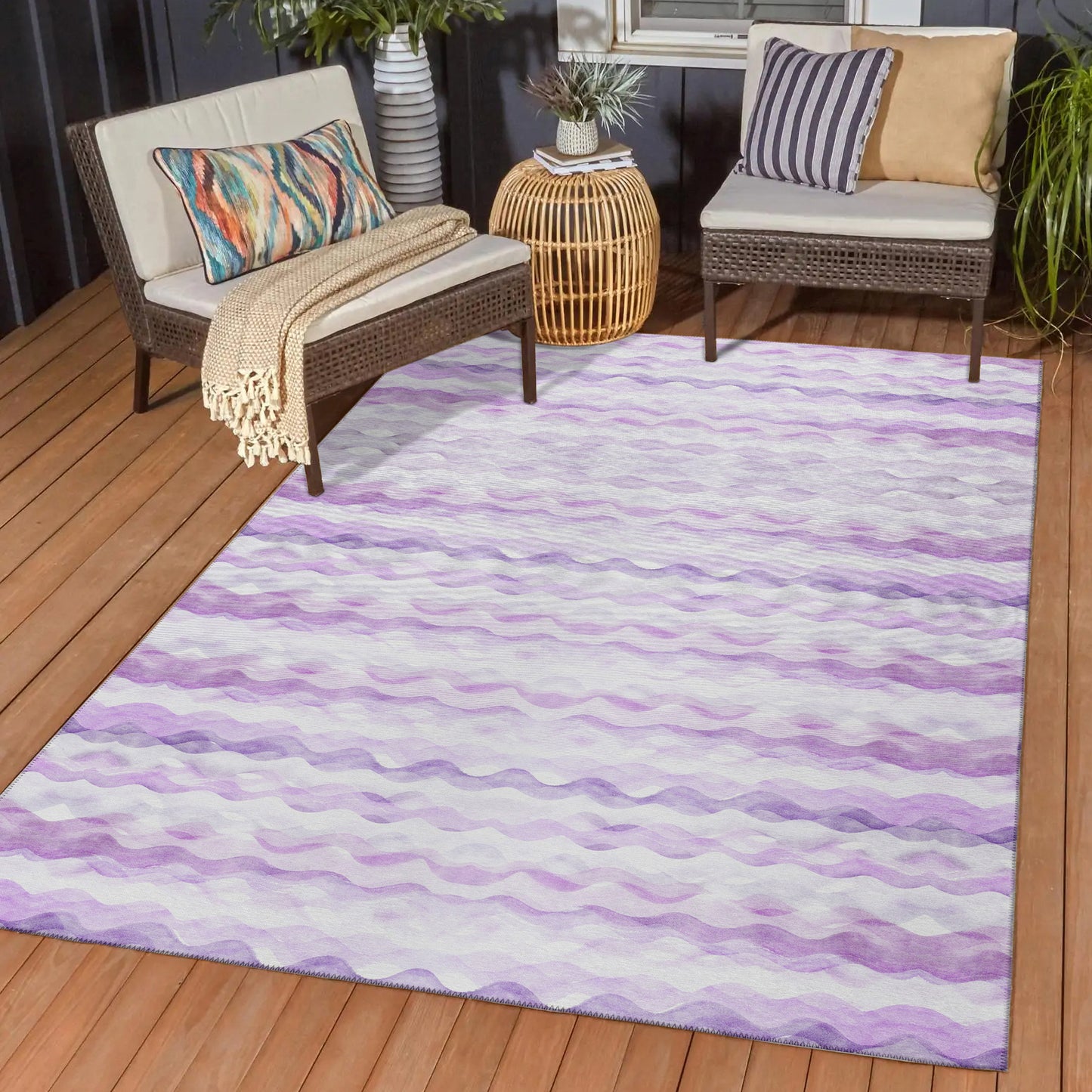 Dalyn Rugs Seabreeze  Violet  Coastal
