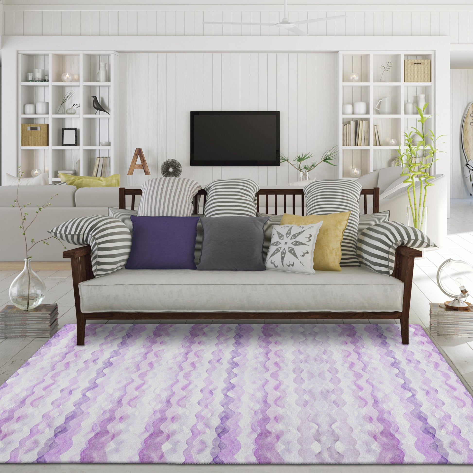 Dalyn Rugs Seabreeze  Violet  Coastal