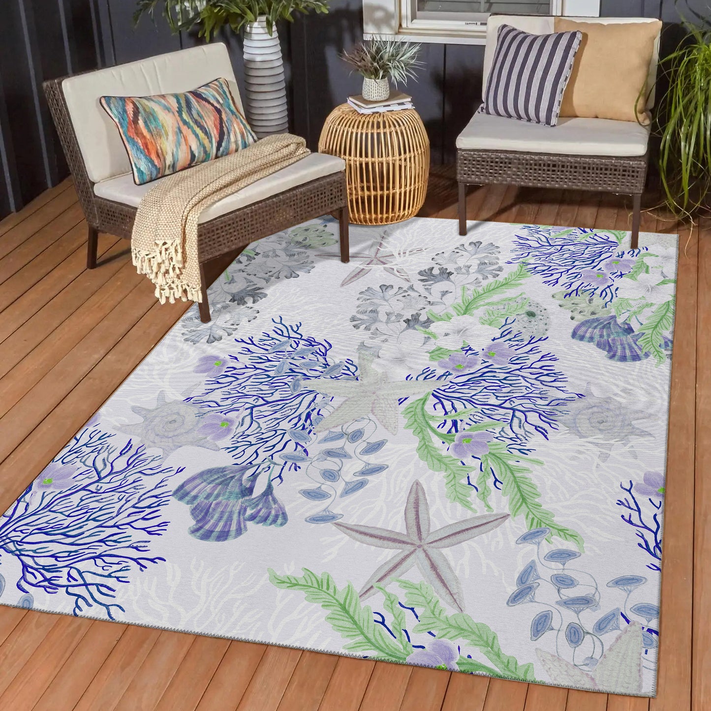Dalyn Rugs Seabreeze  Lavender  Coastal