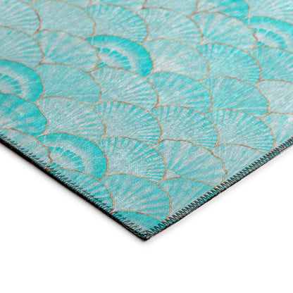 Dalyn Rugs Seabreeze  Teal  Coastal