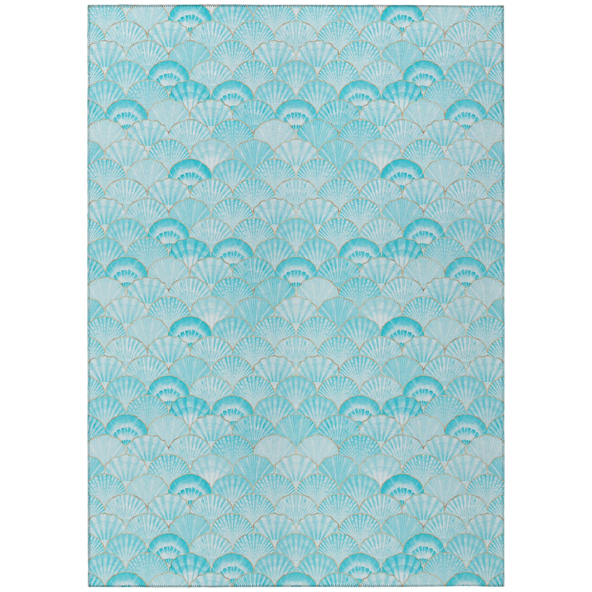 Dalyn Rugs Seabreeze  Teal  Coastal
