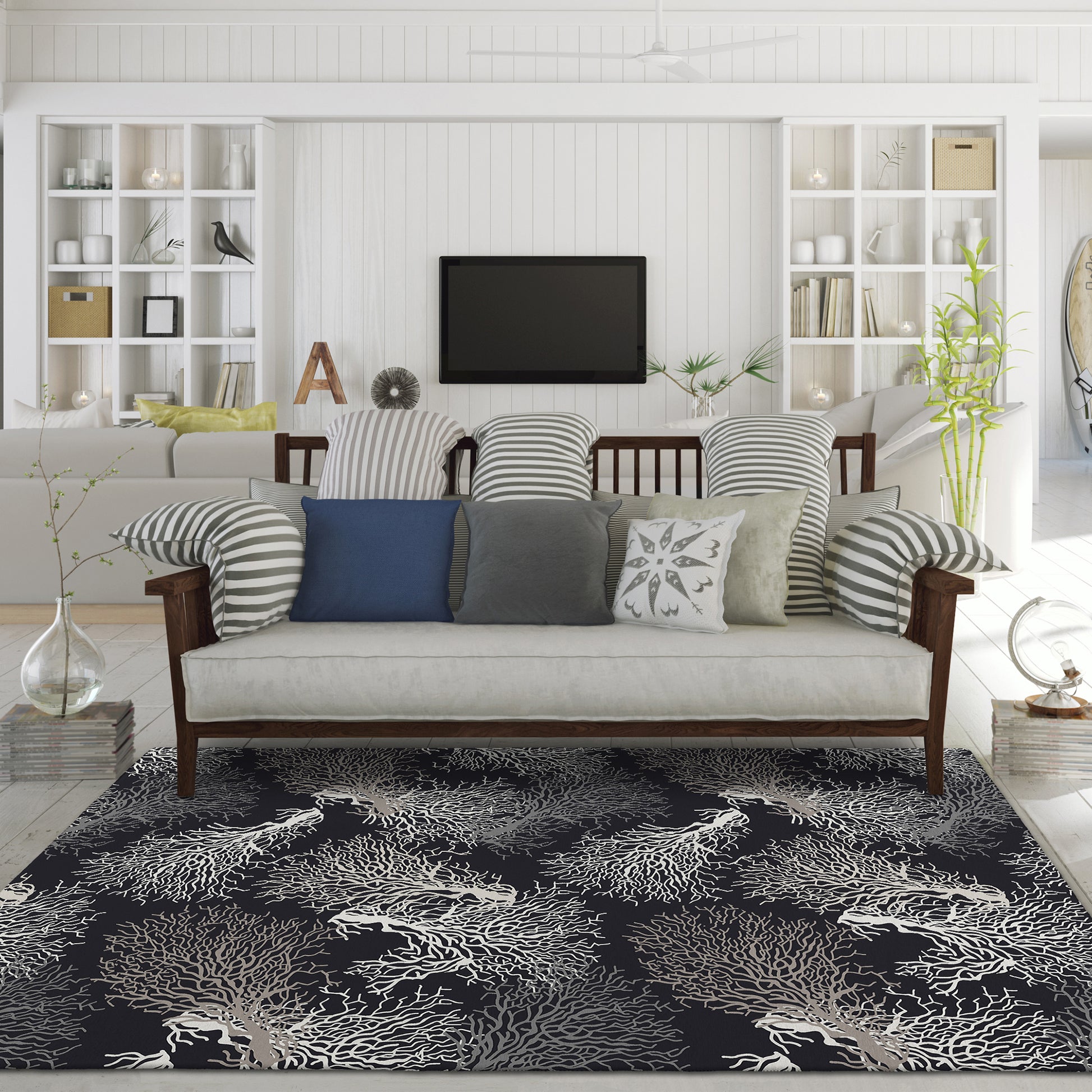 Dalyn Rugs Seabreeze  Black  Coastal