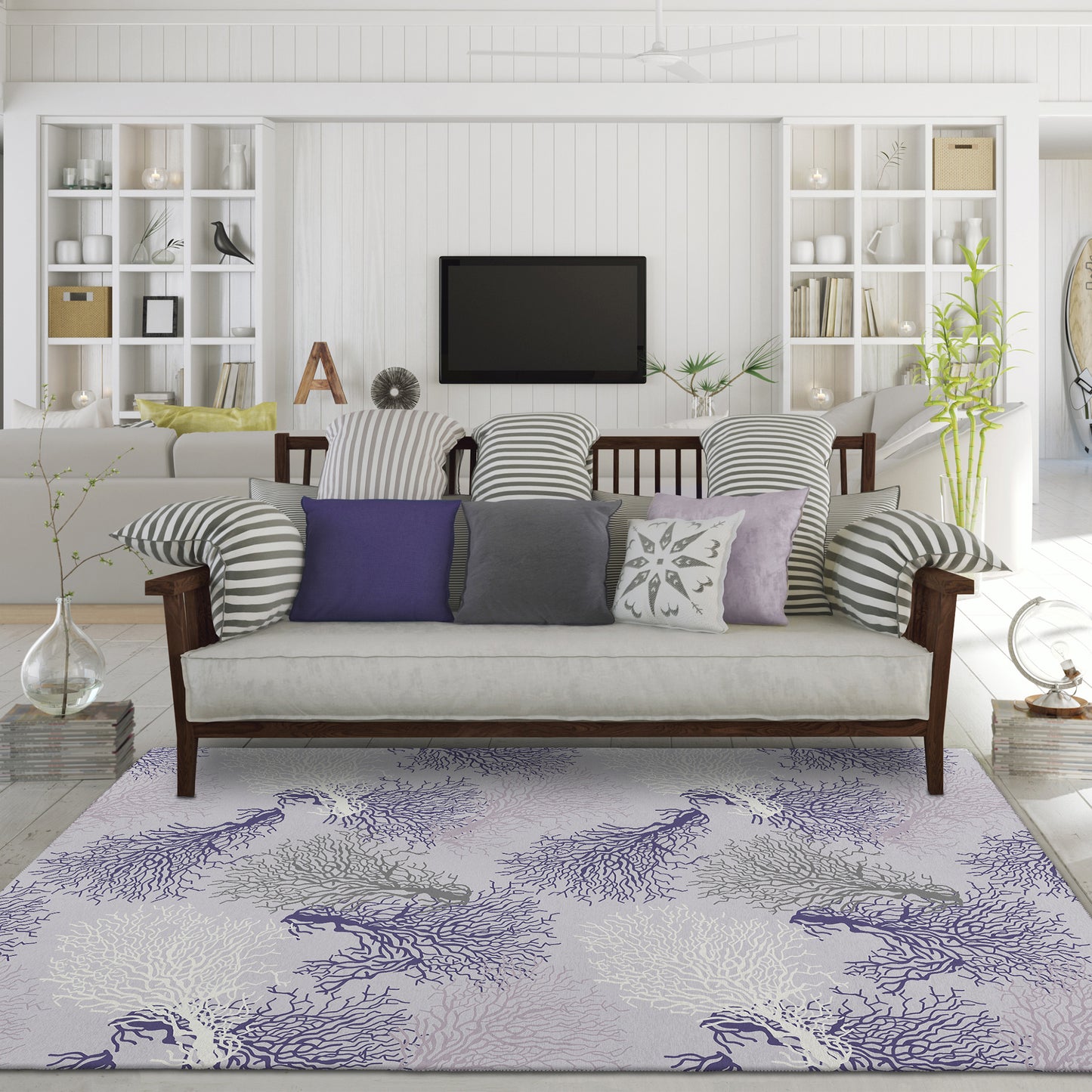 Dalyn Rugs Seabreeze  Lavender  Coastal