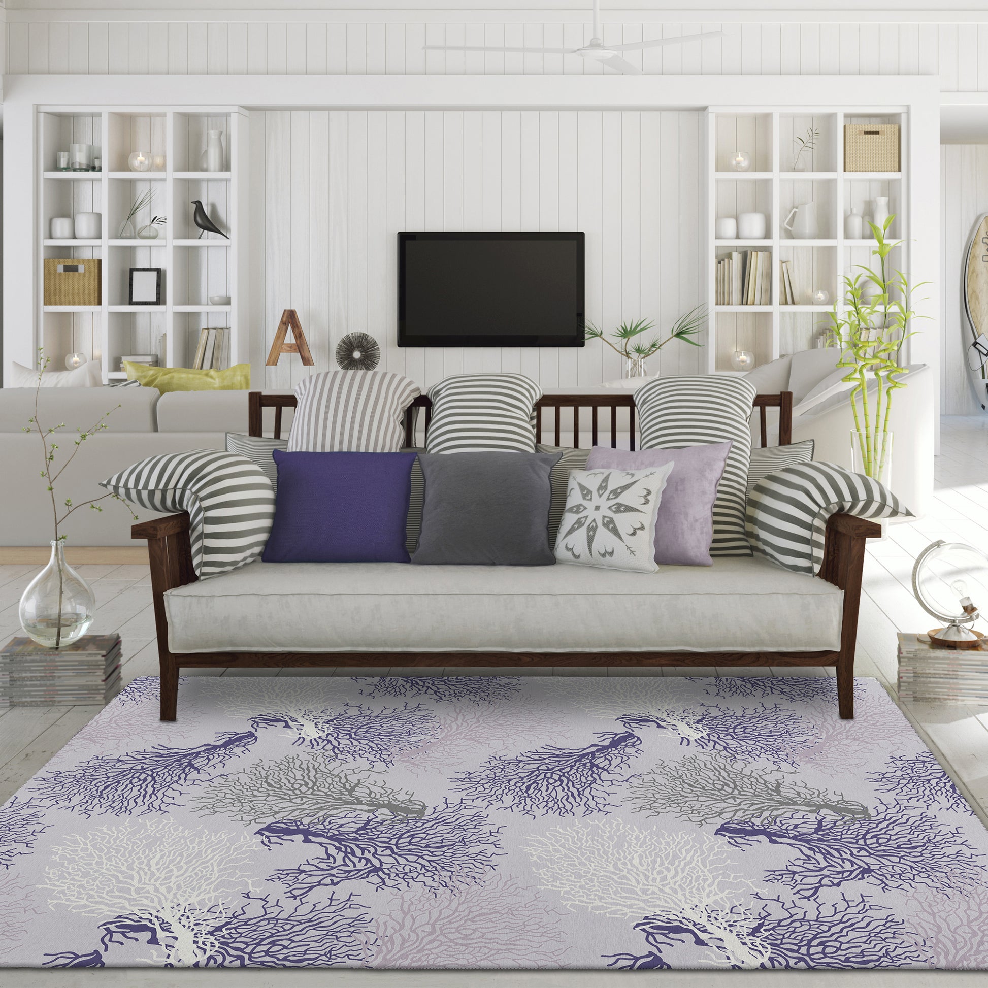 Dalyn Rugs Seabreeze  Lavender  Coastal