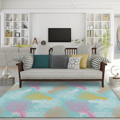 Dalyn Rugs Seabreeze  Teal  Coastal