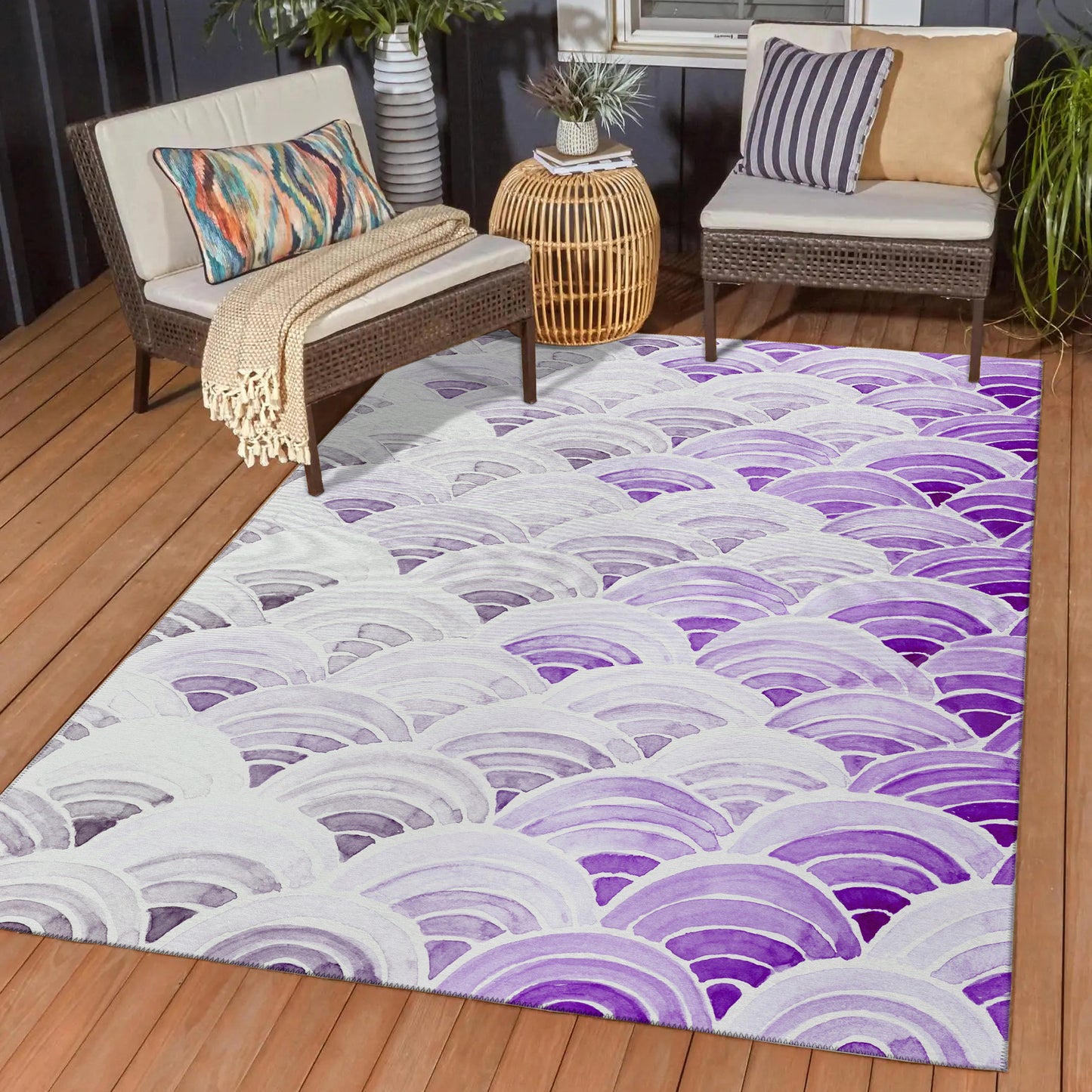 Dalyn Rugs Seabreeze  Violet  Coastal