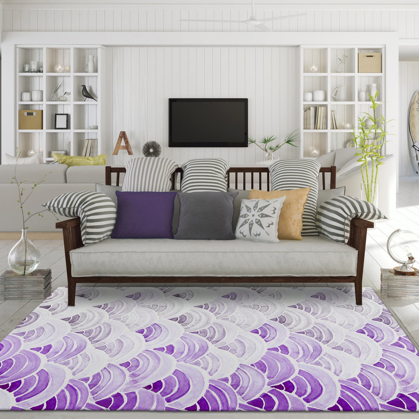 Dalyn Rugs Seabreeze  Violet  Coastal