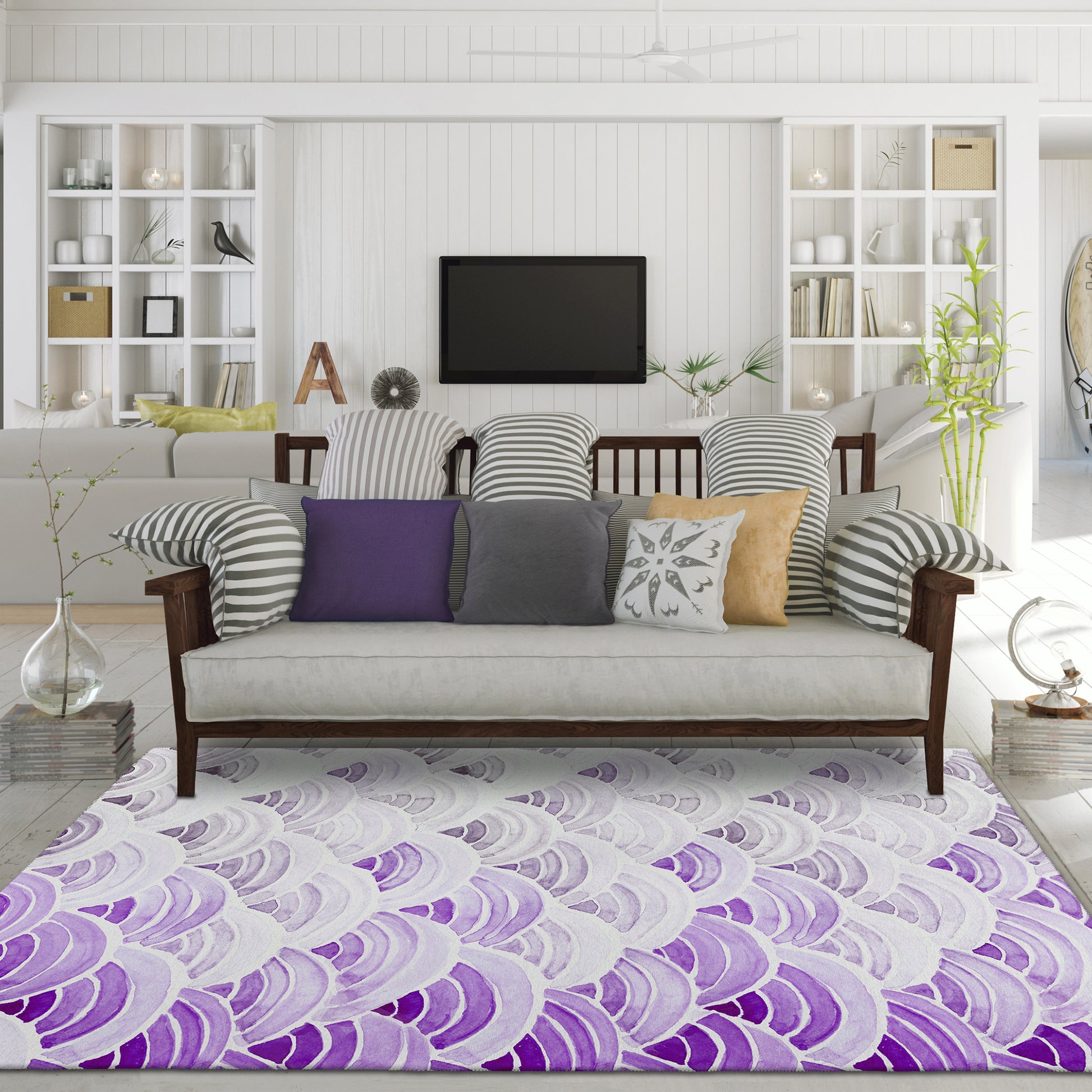 Dalyn Rugs Seabreeze  Violet  Coastal