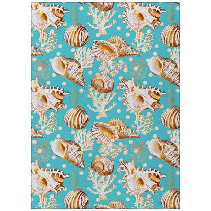 Dalyn Rugs Seabreeze  Teal  Coastal