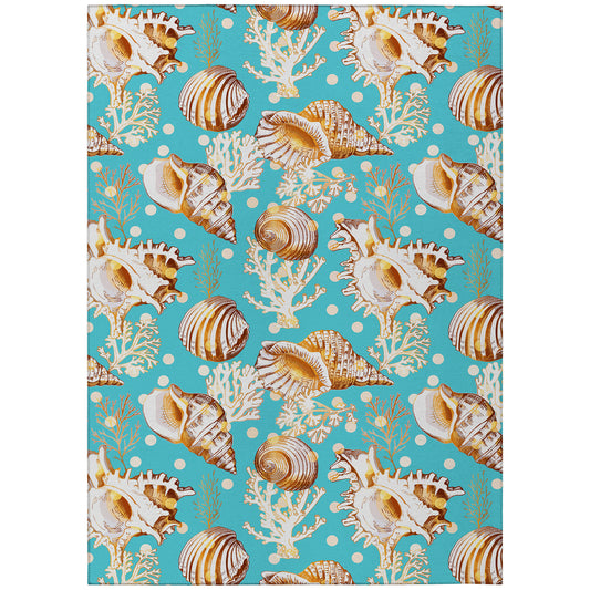 Dalyn Rugs Seabreeze  Teal  Coastal