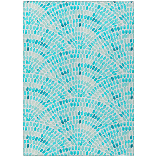 Dalyn Rugs Seabreeze  Teal  Coastal