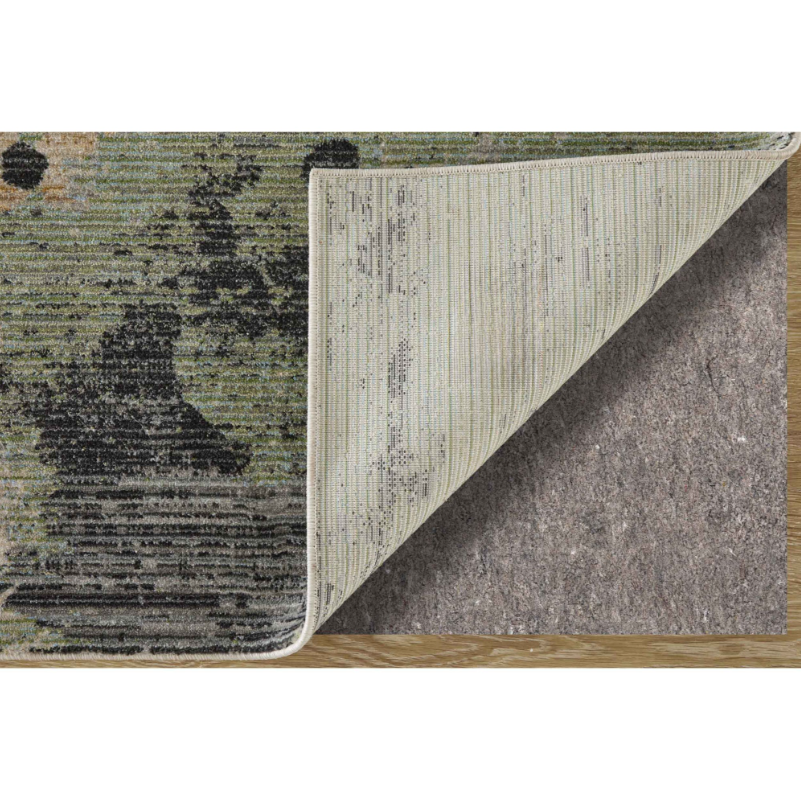 Feizy Sonora 39U9F Green Beige Modern/Bohemian & Eclectic Machine Made Rug