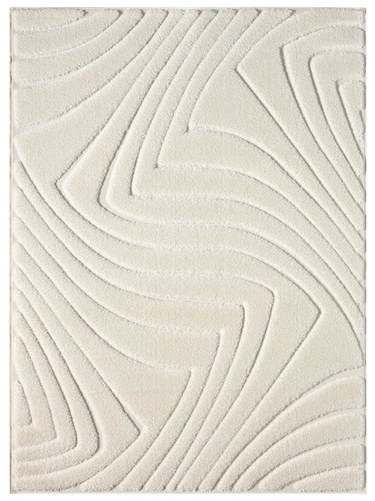American Cover Design Skyler 620 Snow  Modern Machine Woven Rug