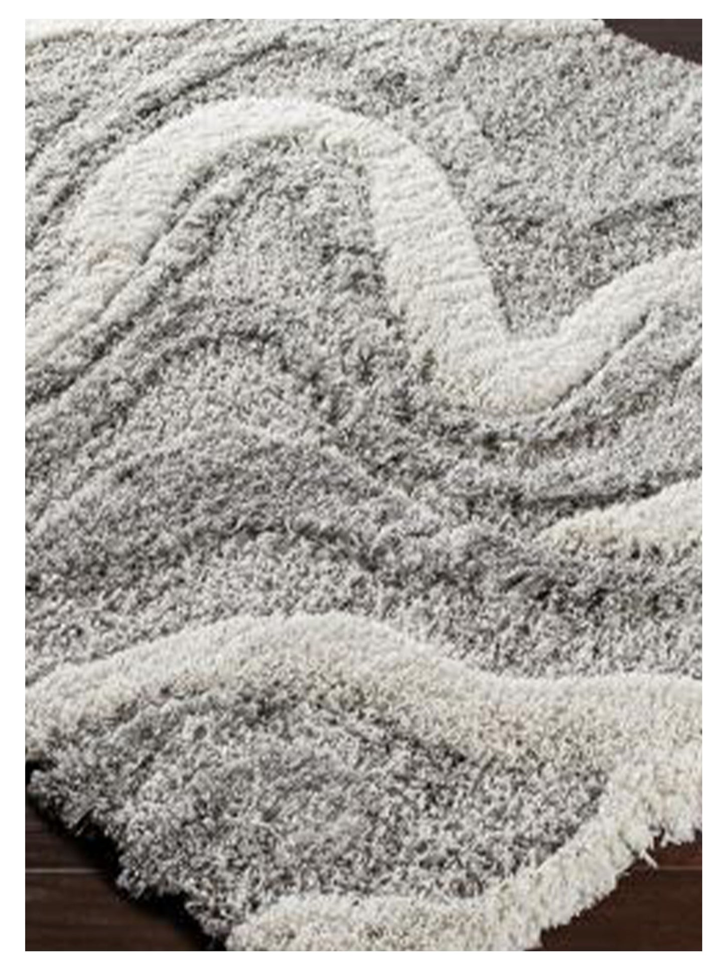 Surya Alta Shag ASG-2303 Charcoal Modern Machine Woven Rug
