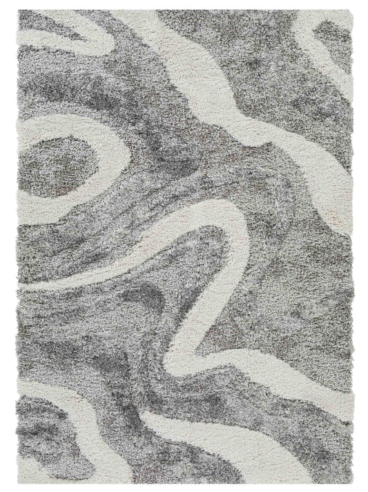 Surya Alta Shag ASG-2303 Charcoal Modern Machine Woven Rug