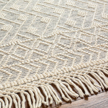 Surya Hemingway HMG-2305 Ivory Cottage Hand Woven Rug