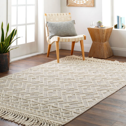 Surya Hemingway HMG-2305 Ivory Cottage Hand Woven Rug