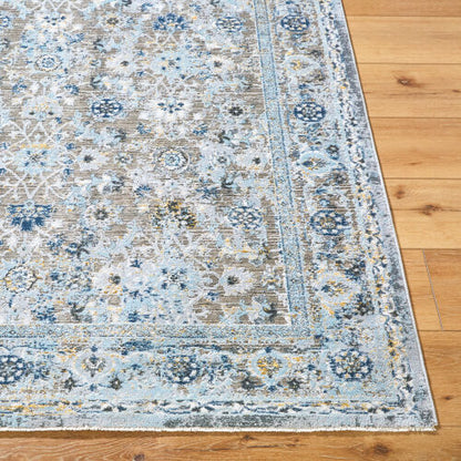 Surya Hassler HSL-2301 Light Slate Traditional Machine Woven Rug