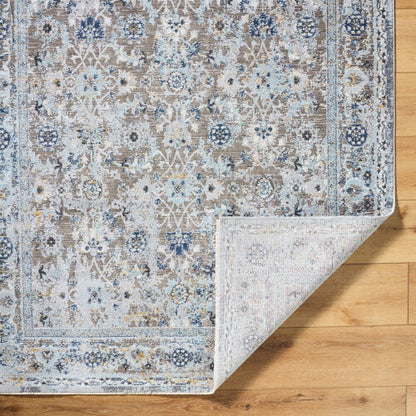 Surya Hassler HSL-2301 Light Slate Traditional Machine Woven Rug