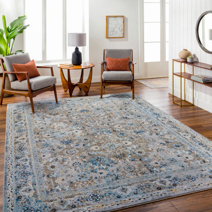 Surya Hassler HSL-2301 Light Slate Traditional Machine Woven Rug