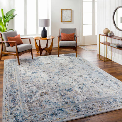 Surya Hassler HSL-2302 Light Slate Traditional Machine Woven Rug