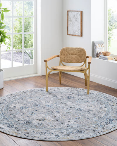 Surya Hassler HSL-2302 Light Slate Traditional Machine Woven Rug