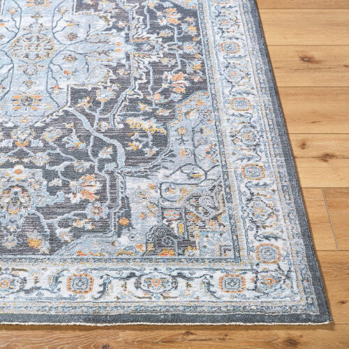 Surya Hassler HSL-2305 Charcoal Traditional Machine Woven Rug