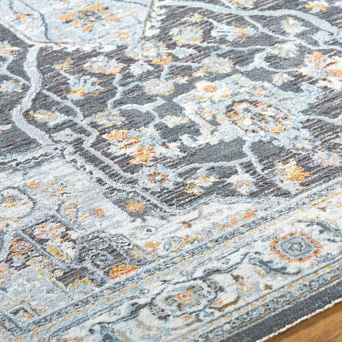 Surya Hassler HSL-2305 Charcoal Traditional Machine Woven Rug