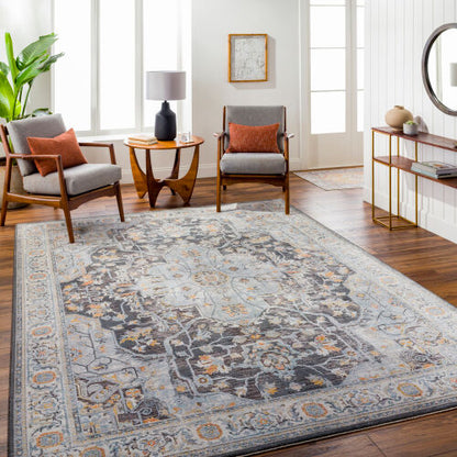 Surya Hassler HSL-2305 Charcoal Traditional Machine Woven Rug