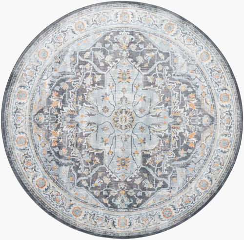 Surya Hassler HSL-2305 Charcoal Traditional Machine Woven Rug