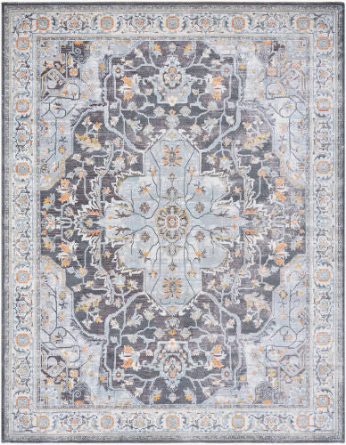 Surya Hassler HSL-2305 Charcoal Traditional Machine Woven Rug