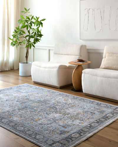 Surya Hassler HSL-2307 Light Slate Traditional Machine Woven Rug