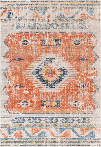 Surya Huntington Beach HTB-2306 Rust Global Machine Woven Rug