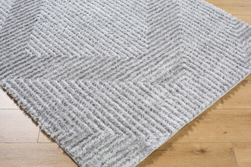Surya Nomadic NMC-2324 Gray Modern Machine Woven Rug